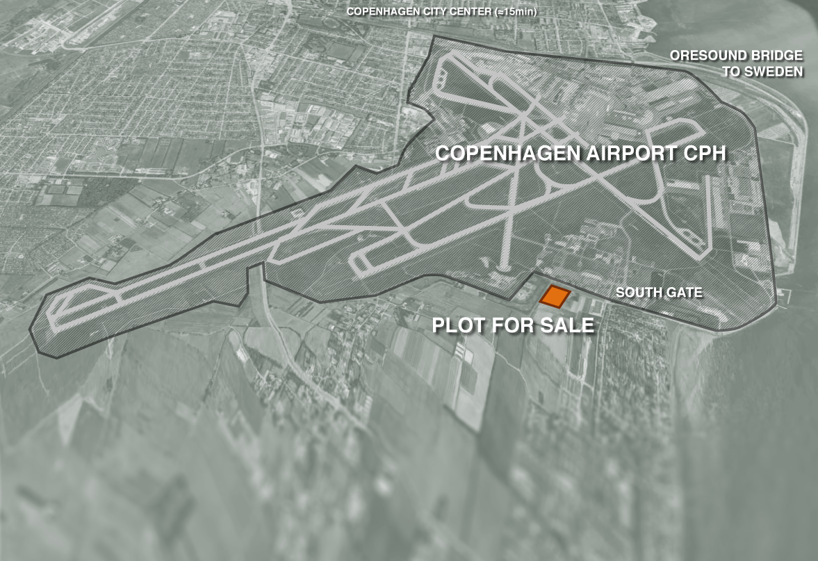 Location of lot next to south gate of CPH